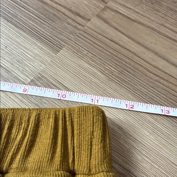 Paper Crane Wide leg Ribbed Pants Women M Pull on Stretchy Pockets Leisure - Picture 3 of 10